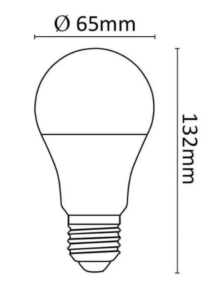 Asalite LED žarnica A65 E27 – 18W, 4000K, 2000 lumnov