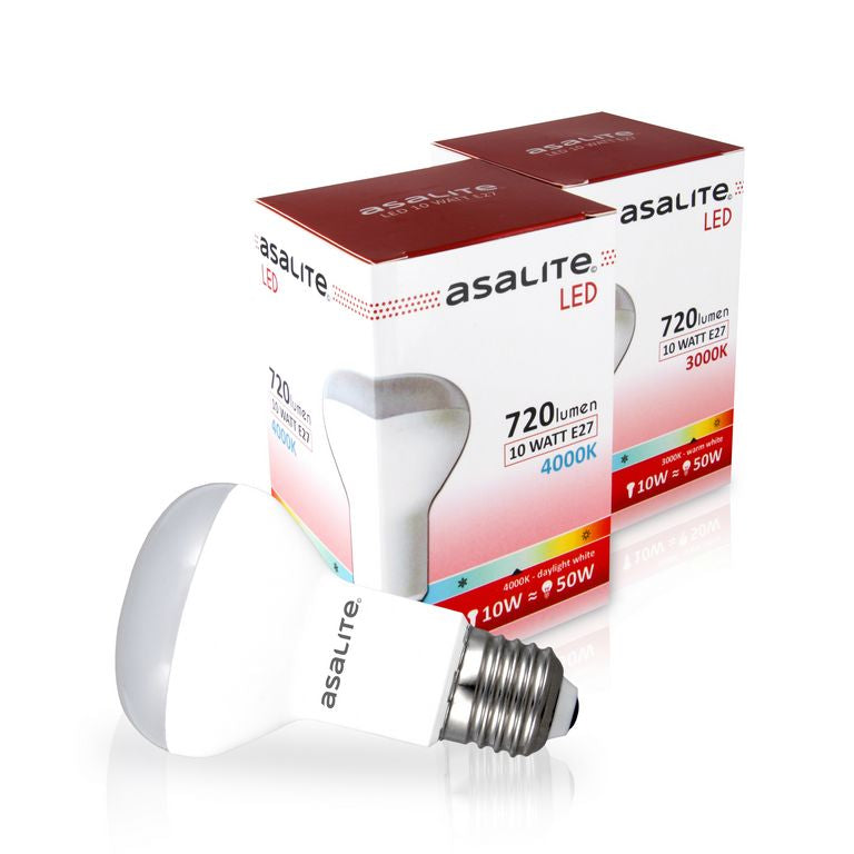 ASALITE LED sijalka E27 R63 10W 3000K 720lm