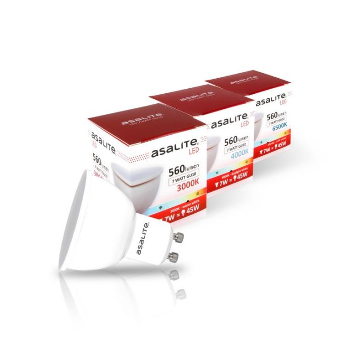 ASALITE LED sijalka GU10 7W 6500K 560lm