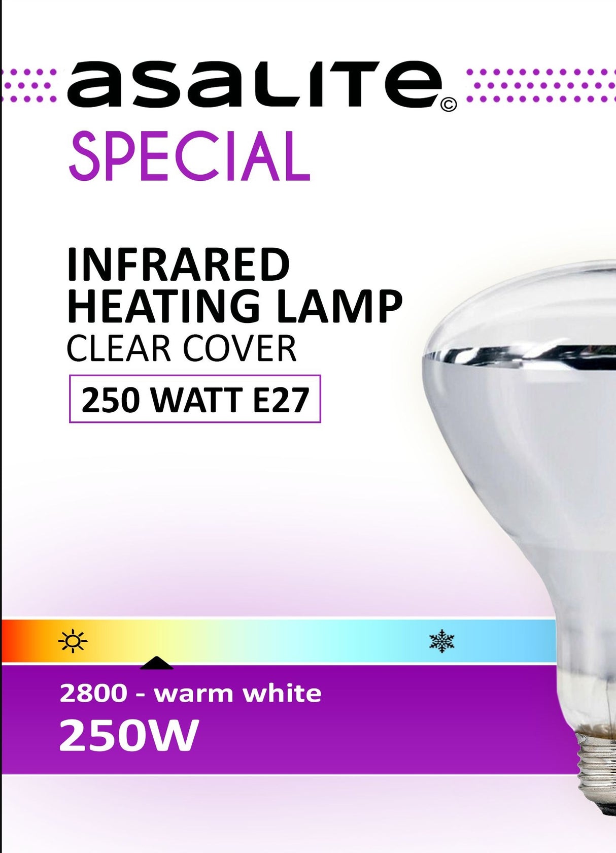 ASALITE IR sijalka E27 250W 2800K