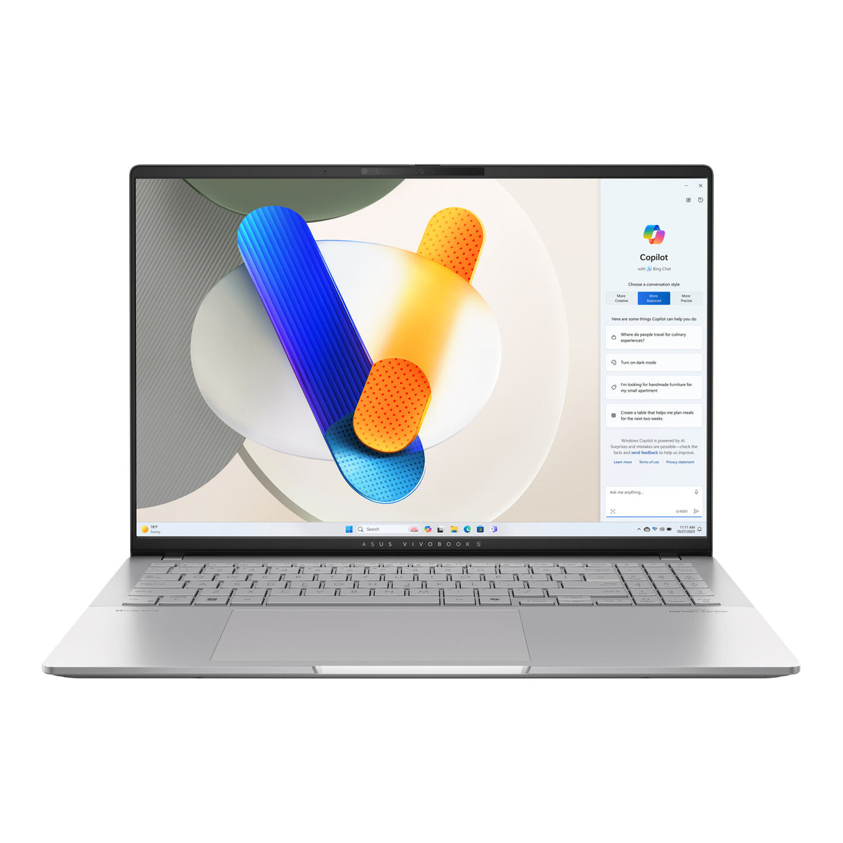 Prenosnik ASUS Vivobook S16 M5606KA, Ryzen AI 7 350, 24GB RAM, 1TB SSD, OLED 120Hz, Windows 11 Home