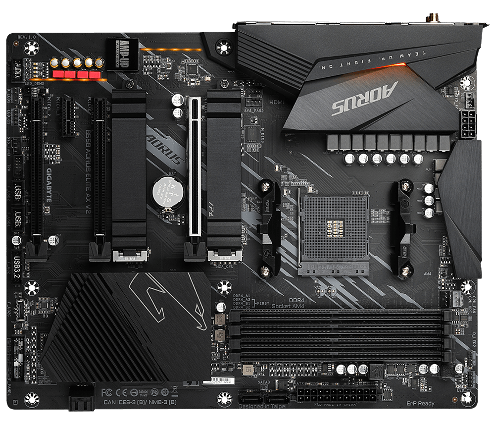 GIGABYTE B550 AORUS ELITE AX V2, DDR4, SATA3, USB3.2Gen2, DP, 2.5GbE, WIFI, AM4 ATX