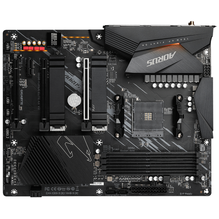 GIGABYTE B550 AORUS ELITE AX V2, DDR4, SATA3, USB3.2Gen2, DP, 2.5GbE, WIFI, AM4 ATX