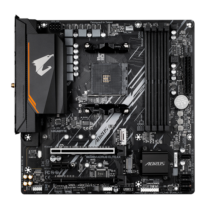 GIGABYTE B550M AORUS ELITE AX, DDR4, SATA3, USB3.2Gen1, HDMI, AM4 mATX