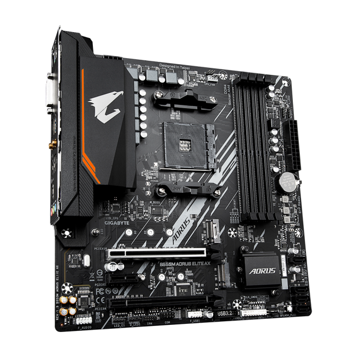 GIGABYTE B550M AORUS ELITE AX, DDR4, SATA3, USB3.2Gen1, HDMI, AM4 mATX