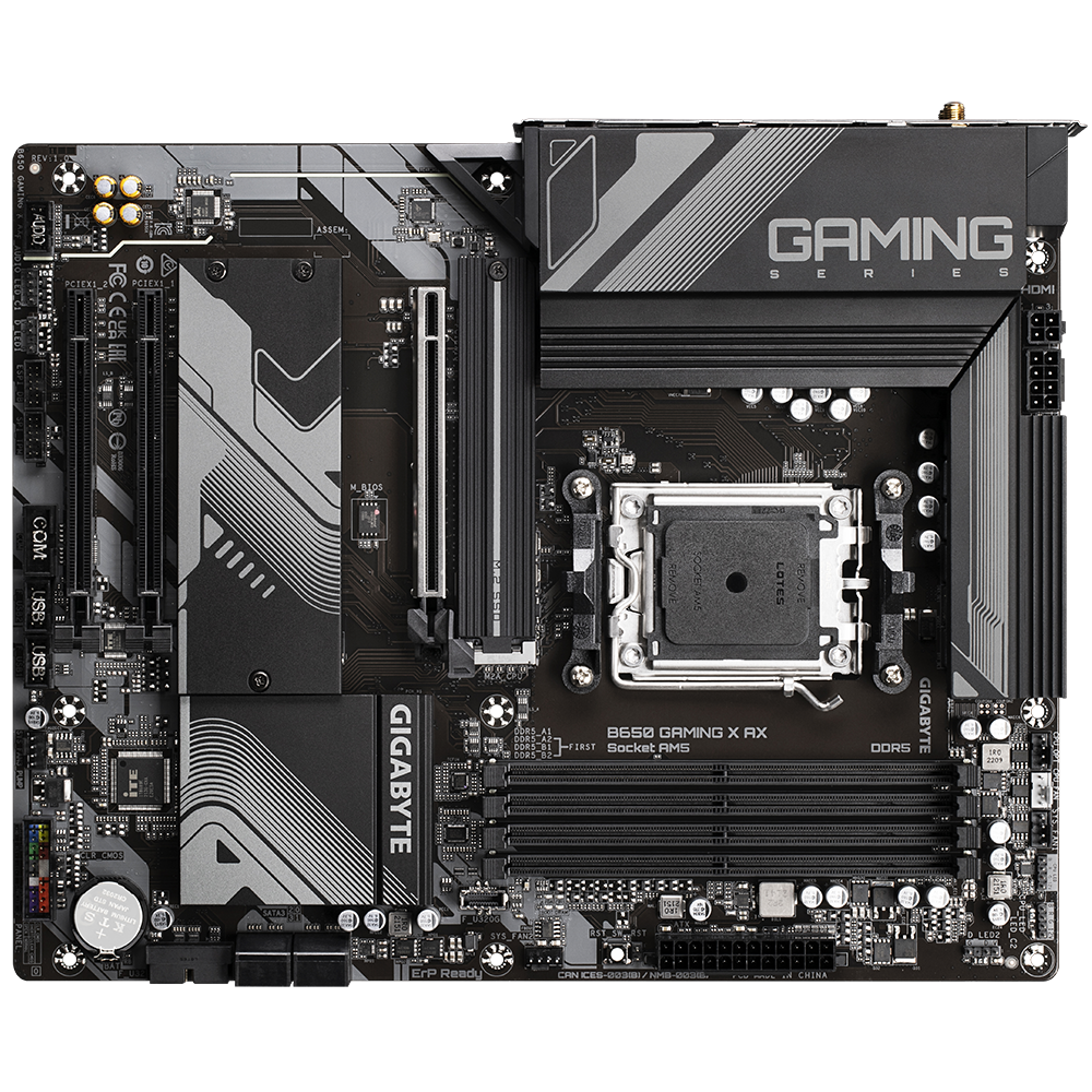 GIGABYTE B650 GAMING X AX, DDR5, SATA3, USB3.2Gen2x2, DP, 2.5GbE, WiFi 6E, AM5 ATX