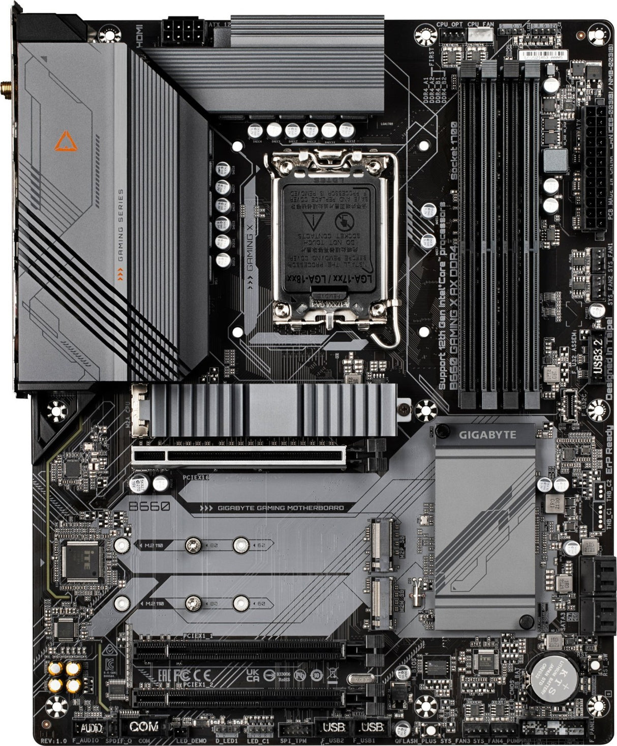 GIGABYTE B660 GAMING X AX DDR4, DDR4, SATA3, USB3.2Gen2, DP, WIFI 6, LGA1700 ATX