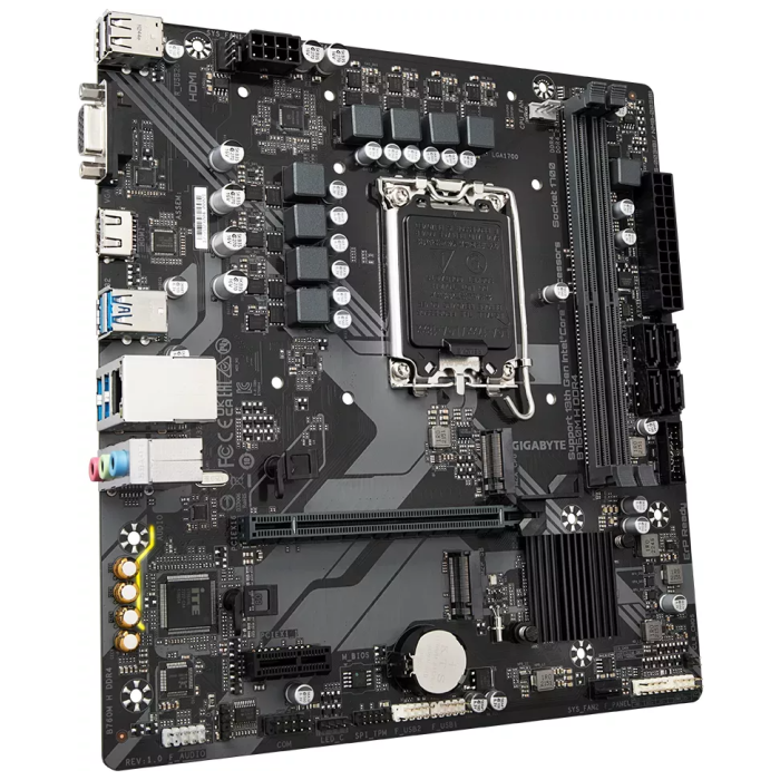 GIGABYTE B760M H DDR4, DDR4, SATA3, USB3.2Gen1, HDMI, LGA1700 mATX
