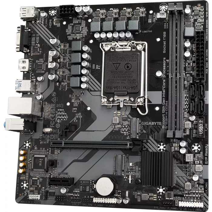 GIGABYTE B760M H DDR4, DDR4, SATA3, USB3.2Gen1, HDMI, LGA1700 mATX