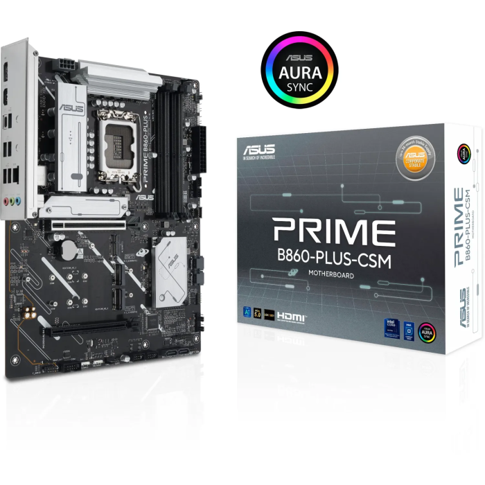 ASUS PRIME B860-PLUS-CSM, DDR5, SATA3, USB3.2Gen2, DP, 2.5GbE, LGA1851 ATX