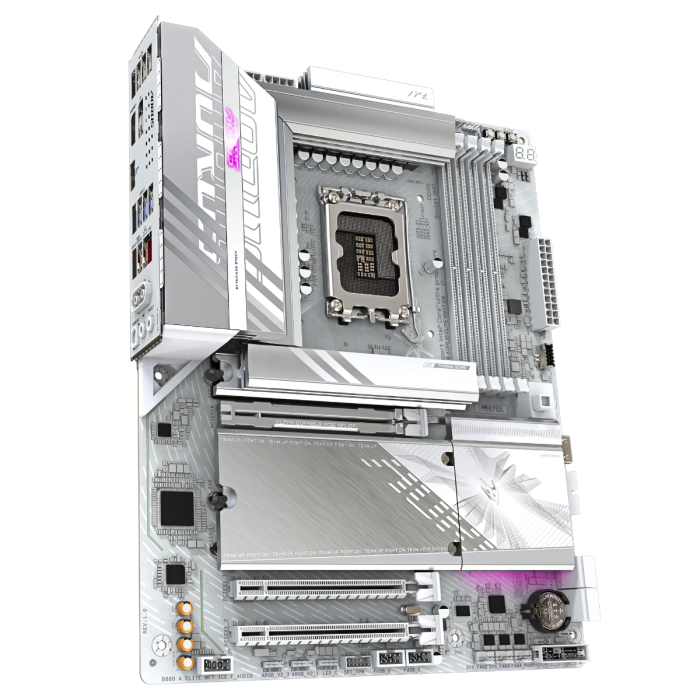 GIGABYTE B860 AORUS ELITE WF7 ICE, DDR5, SATA3, USB4, DP, Wi-Fi 7, LGA1851 ATX