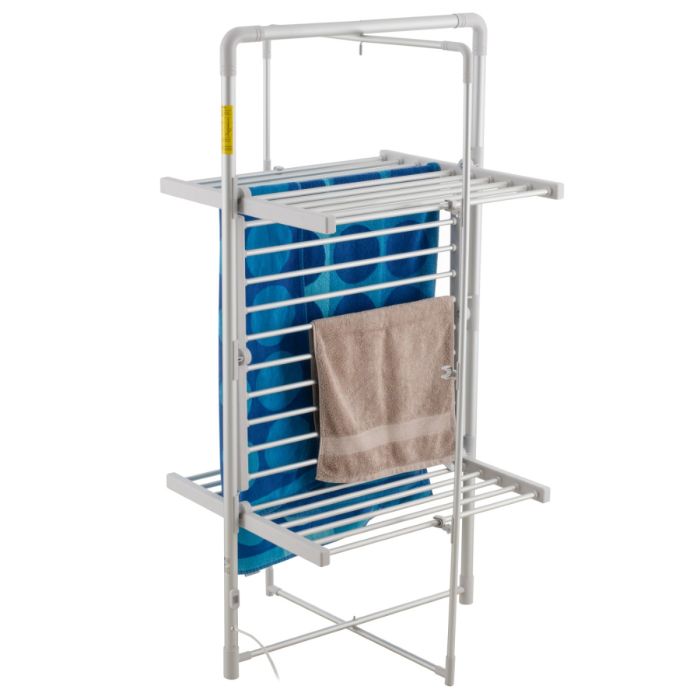 Adler pokončno zložljivo električno stojalo za sušenje oblačil 300W