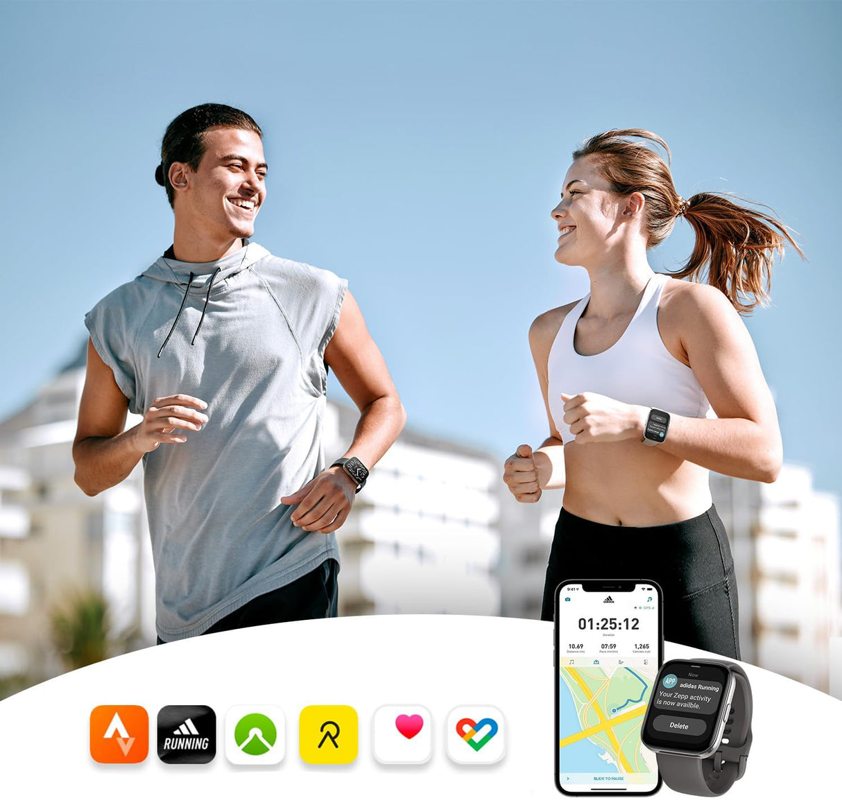 Amazfit BIP 5 Unity pametna ura, siva