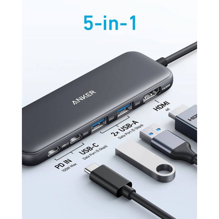 Anker 332 USB-C Hub, 5v1