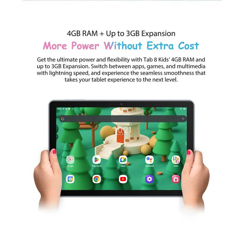 Blackview TAB8 KIDS WIFI 10.1'' tablični računalnik 4GB+128GB, roza