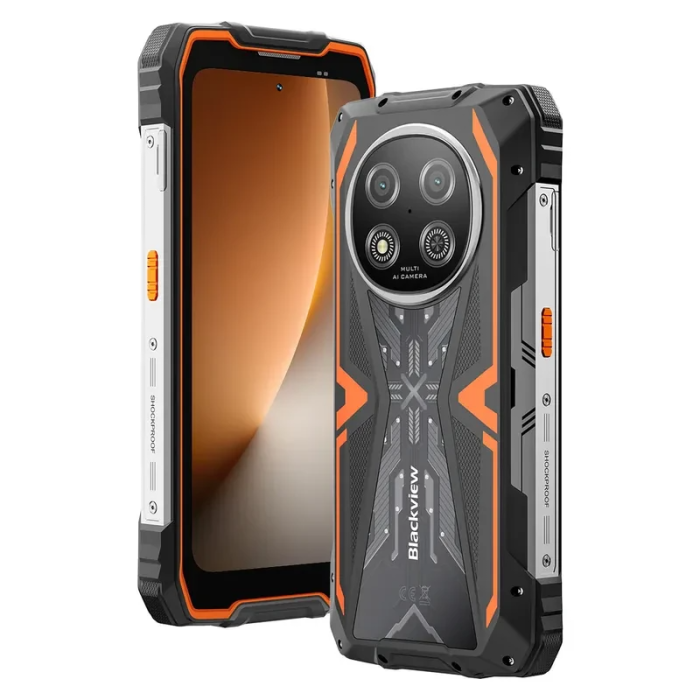 Blackview pametni robustni telefon ROCK 2 8/256GB 5G, oranžen, ODPRTA EMBALAŽA!