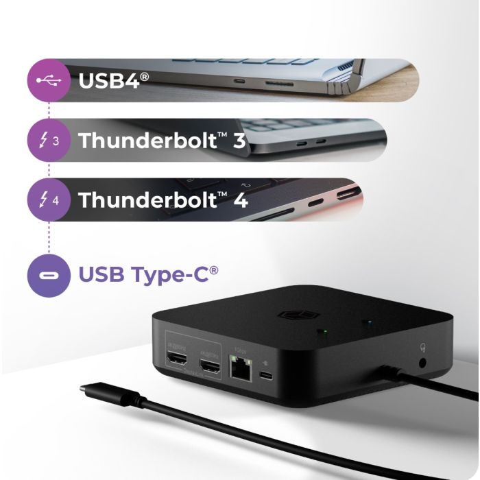 Icybox IB-DK4090-C USB Type-C 12v1 priklopna postaja za prenosnike z 85W PD