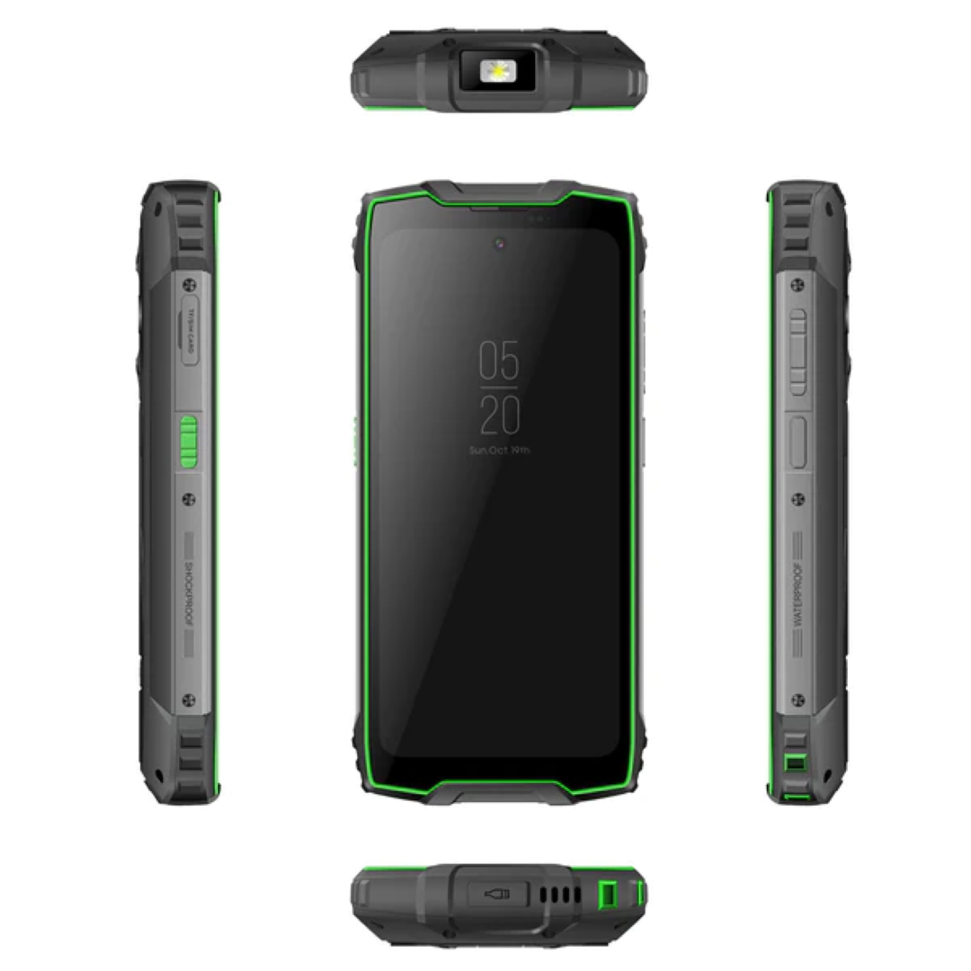 Blackview pametni robustni telefon BV9300 Pro 12GB+256GB z vgrajeno 100LM svetilko, zelen