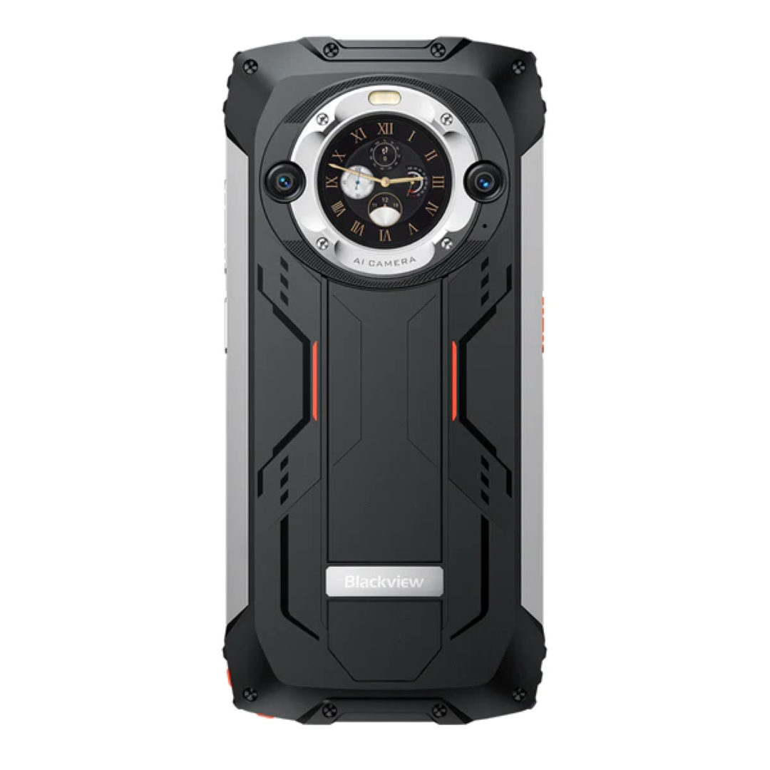 Blackview pametni robustni telefon BV9300 Pro 12GB+256GB z vgrajeno 100LM svetilko, oranžen