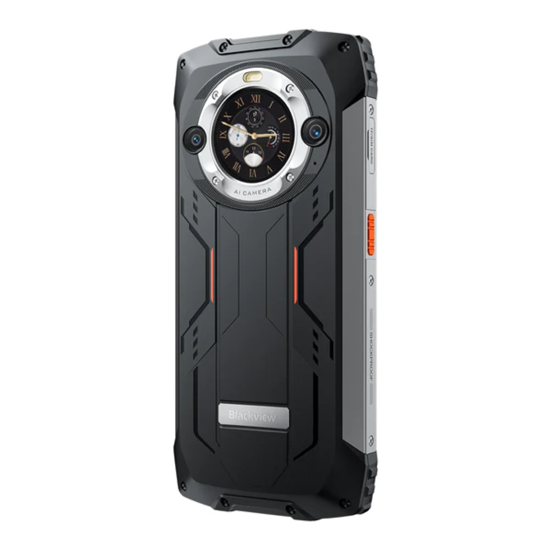 Blackview pametni robustni telefon BV9300 Pro 12GB+256GB z vgrajeno 100LM svetilko, oranžen