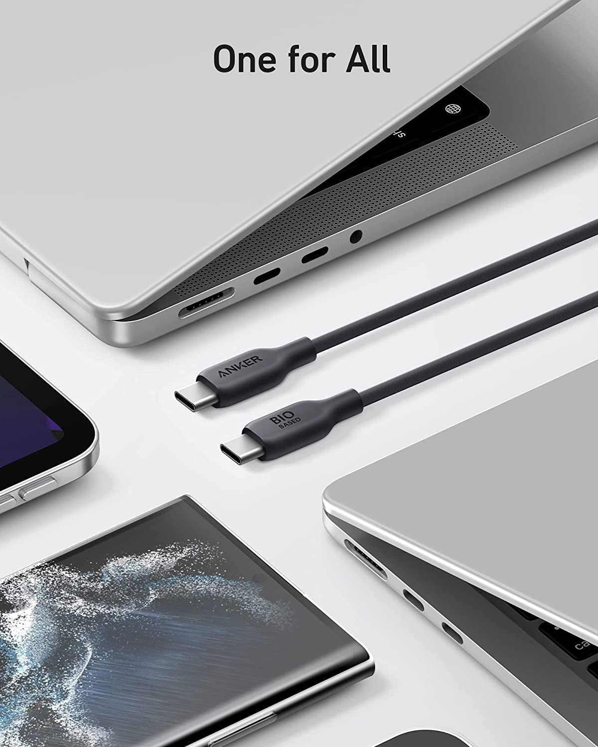 Anker 543 BIO USBC-USBC 0,9m kabel črn