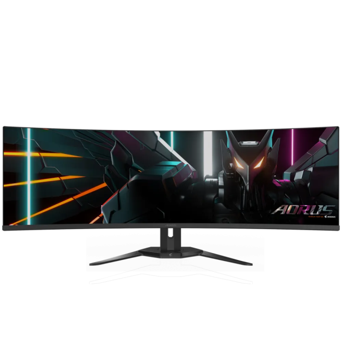 GIGABYTE AORUS CO49DQ 49 OLED DQHD ukrivljen monitor, 5120 x 1440, 0.03ms, 144Hz, zvočniki