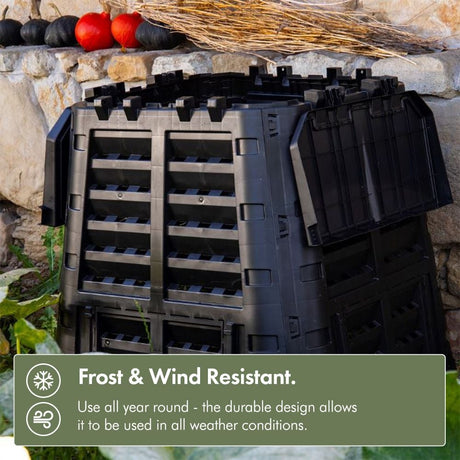 VonHaus Kompostnik - 480L črn 2500597