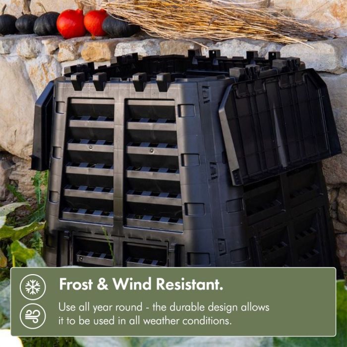 VonHaus Kompostnik - 480L črn 2500597