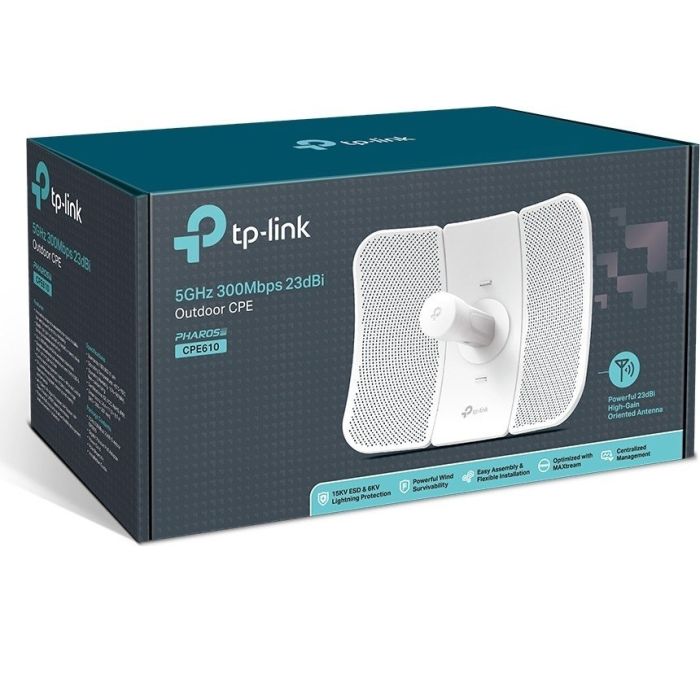 TP-LINK CPE610 5GHz 300Mbps 23dBi zunanja usmerjena dostopna točka