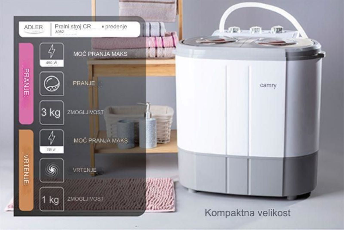 Camry pralno ožemalni stroj CR8052