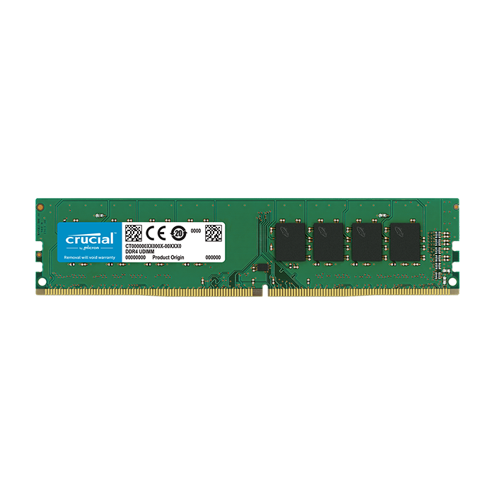 Crucial 16GB DDR4-3200 UDIMM PC4-25600 CL22, 1.2V