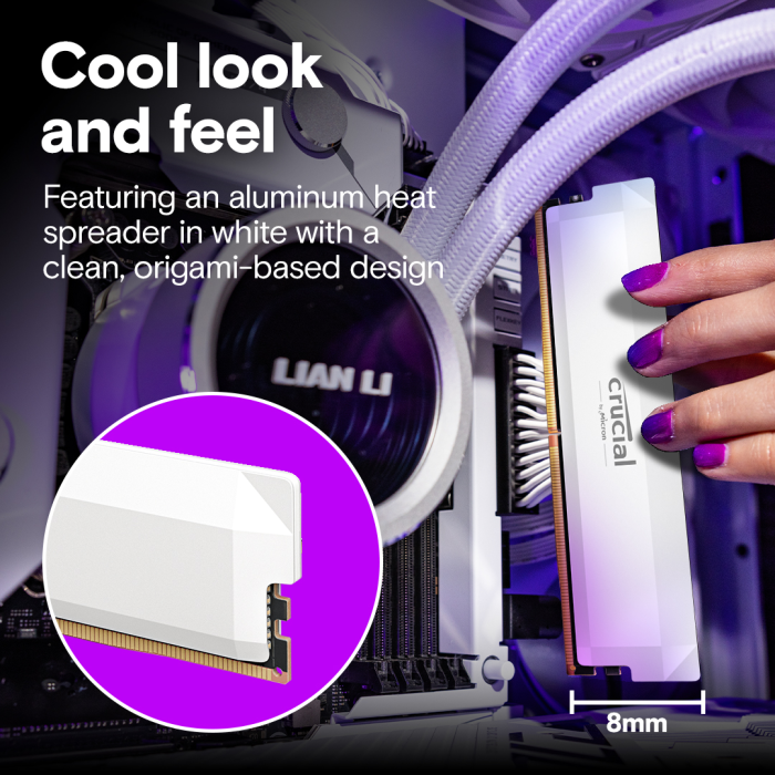 Crucial Pro 32GB Kit (2x16GB) DDR5-6400 UDIMM CL38, 1.35V