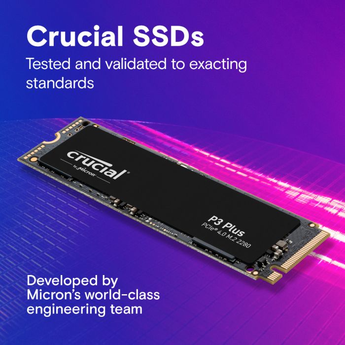 Crucial P3 Plus 1TB 3D NAND NVMe PCIe M.2 SSD