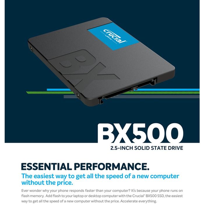 Crucial BX500 2TB 3D NAND SATA 2.5 SSD