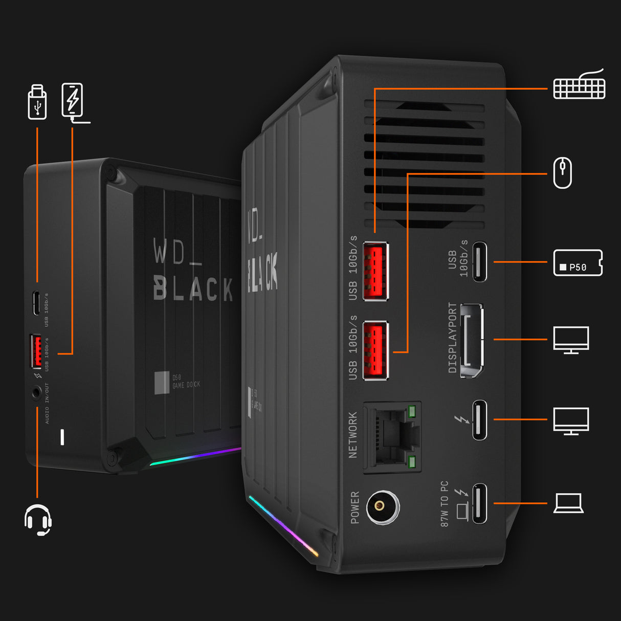 WD_BLACK 2TB D50 Game Dock NVMe SSD