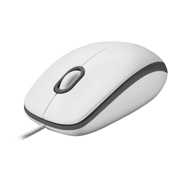 Logitech M100 optična miška, bela