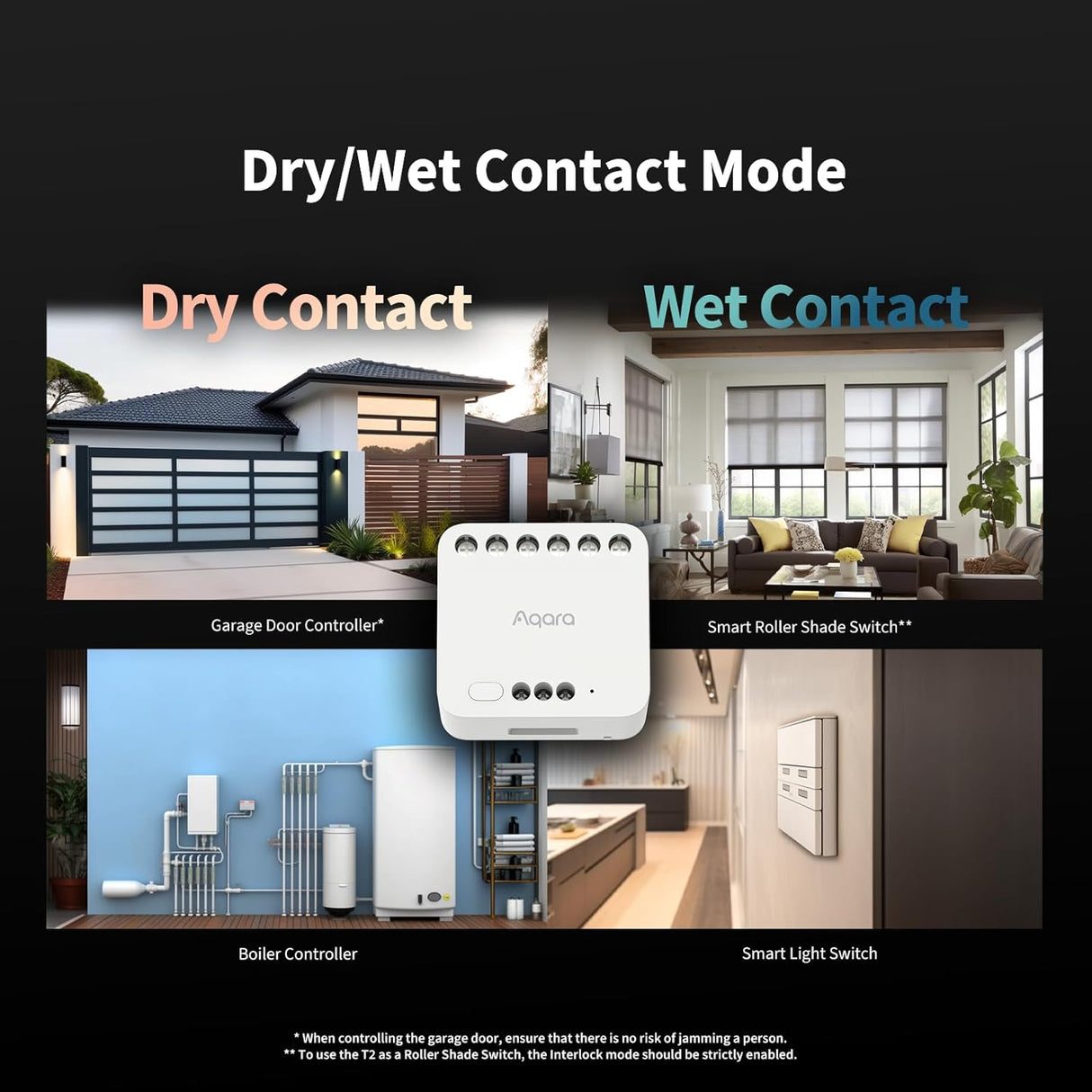 AQARA dvojni relejni modul T2 (DCM-K01) - dvojni relejni modul Zigbee 3.0