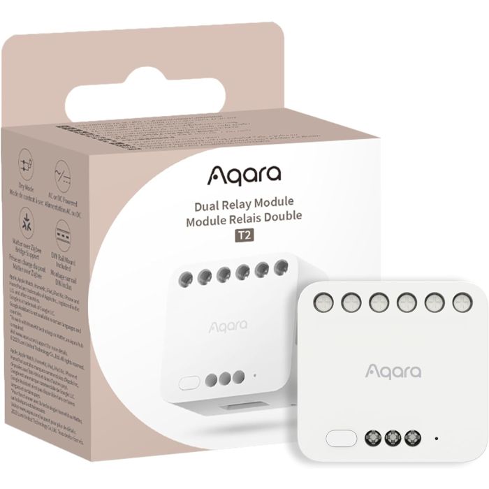 AQARA dvojni relejni modul T2 (DCM-K01) - dvojni relejni modul Zigbee 3.0