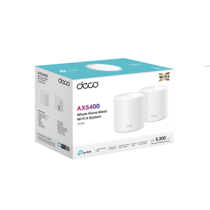 TP-LINK Deco X60 AX5400 domači Mesh Wi-Fi 6 sistem - 2 pack