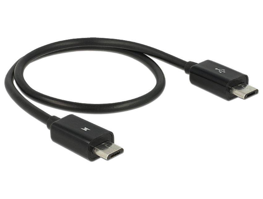 Delock Power Delock kabel za deljenje napajanja Micro USB-B moški > Micro USB-B moški OTG