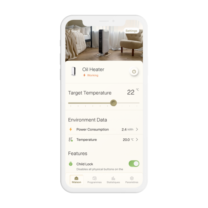 MILL panelni konvekcijski radiator Wi-Fi 700W jeklo PA700WIFI4