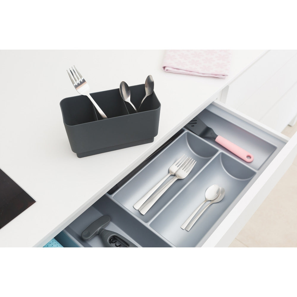 Brabantia odcejevalnik za posodo temno siva