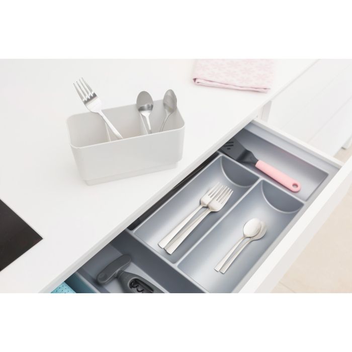 Brabantia podloga za sušenje posode svetlo siva