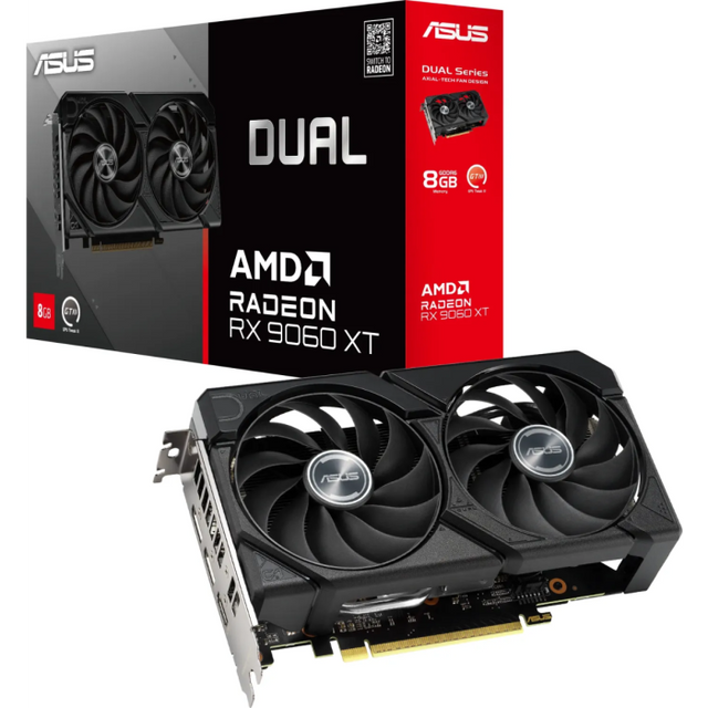 Grafična kartica ASUS Dual Radeon RX 9060 XT OC, 8GB GDDR6, PCI-E 5.0 DUAL-RX9060XT-8G