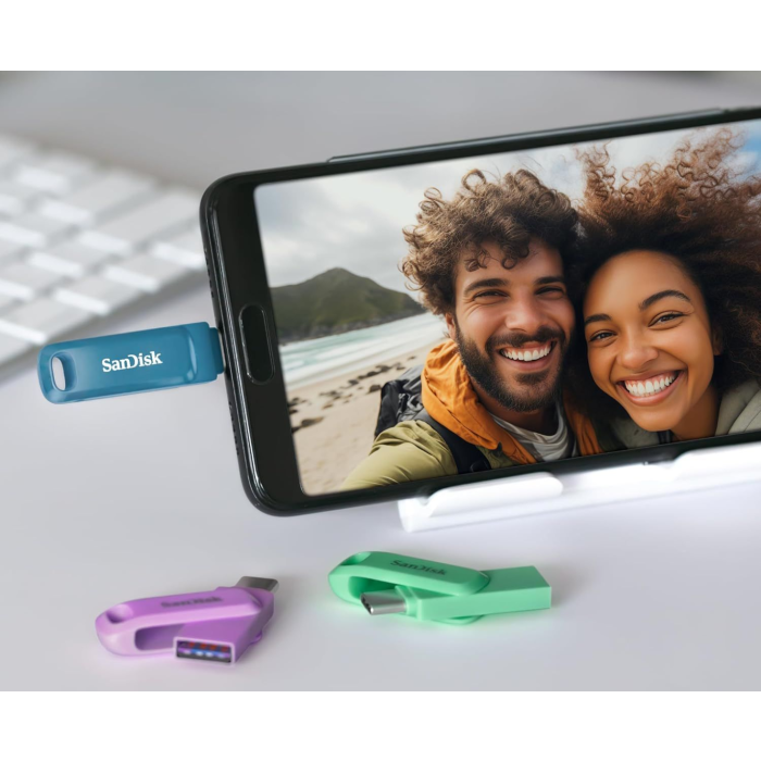 SanDisk 512GB Ultra Dual Drive Go USB-C/A 3.2 USB ključ (moder)