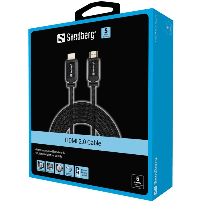 Sandberg HDMI 2.0 19M-19M 5m kabel