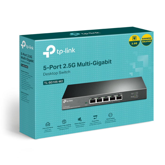 TP-LINK SG105-M2 V1 5 port 2.5G mrežno stikalo / switch