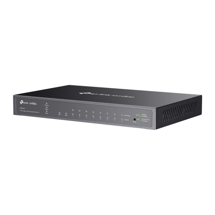 TP-LINK SG2210P Omada 8 PoE+ port, 2 Gigabit SFP slot pametno stikalo / switch