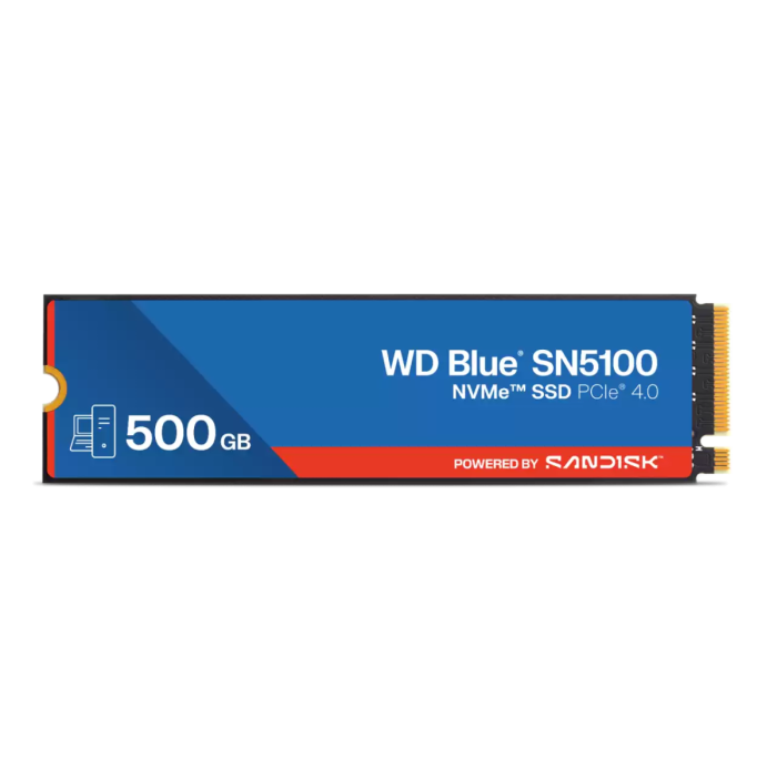 SanDisk 500GB WD Blue SN5100 M.2 2280 PCI-e 4.0 NVMe 1.4c SSD disk