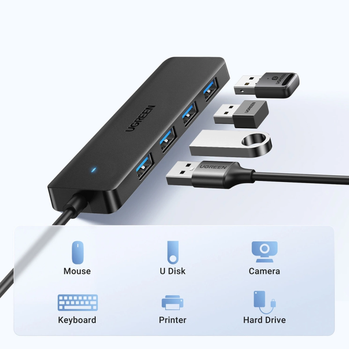 Ugreen 4-portni USB 3.0 hub - 1M